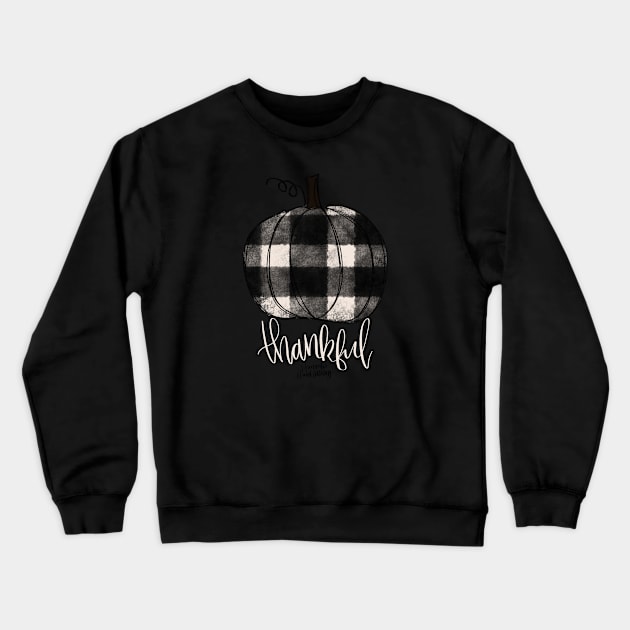 Buffalo Plaid Pumpkin Crewneck Sweatshirt by Hannah’s Hand Lettering